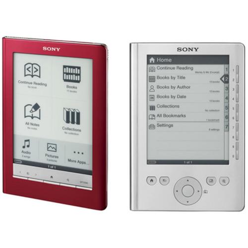 Sony Reader Digital Book PRS-600 - Lecteur eBook - 6" monochrome E Ink (800 x 600) - écran tactile - rouge