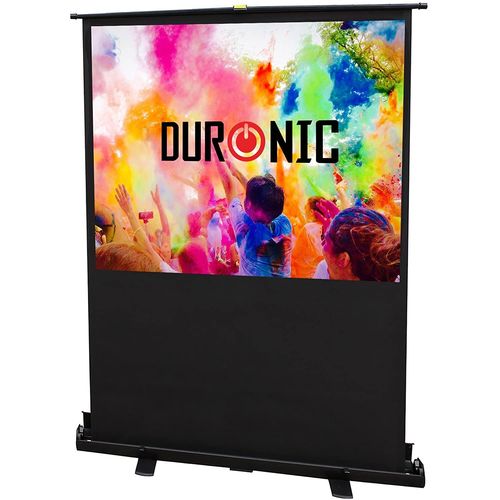 Duronic FPS60 /43 Ecran de projection à piètement / autoportatif de 60 pouces 4:3 / 122 x 91 cm - 4K Full HD 3D