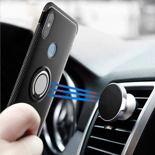 Pack Coque Magnétique Aimantée Housse Protection Xiaomi Redmi 6 Avec Support Stand Voiture Magnétique À Grille D'aération Universel Sans Fil - Accessoires Pochette