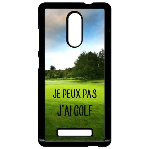 Coque Xiaomi Redmi Note 3 - Je Peux Pas J Ai Golf Fond Terrain - Noir