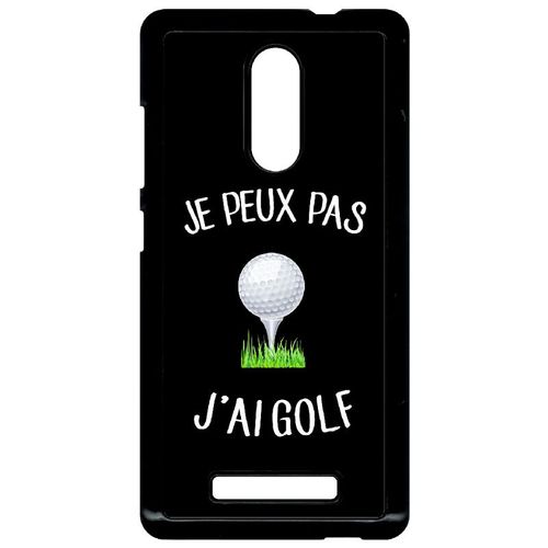 Coque Xiaomi Redmi Note 3 - Je Peux J Ai Golf Fond Noir - Noir