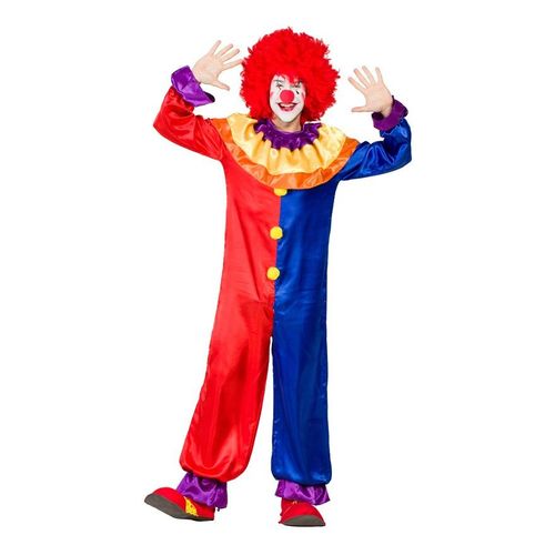 Déguisement De Clown Rouge Et Bleu Pour Homme