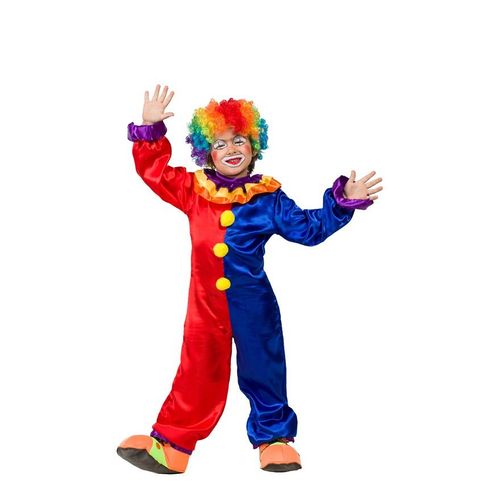 Déguisement De Clown Rouge Et Bleu Pour Garçon