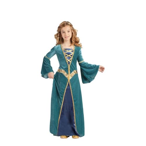 Déguisement De Princesse Médiévale Verte Pour Fille