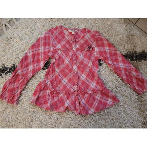 Chemise Rose À Carreaux 6 Ans