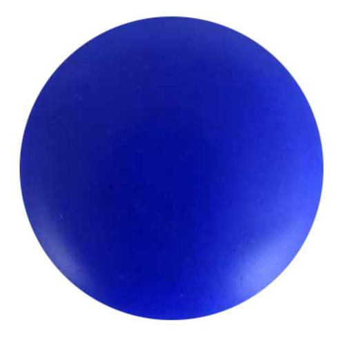 Bouton Céramique Seul Bleu Satiné - Ceraselle