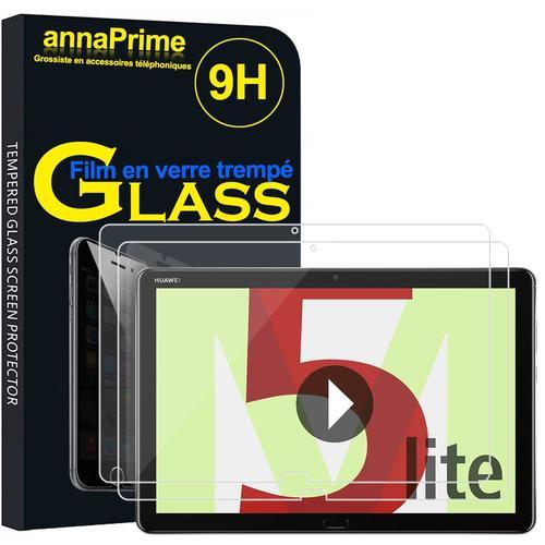 Lot / Pack De 2 Films Verre Trempé Pour Huawei Mediapad M5 Lite 10.1" Protection D'écran