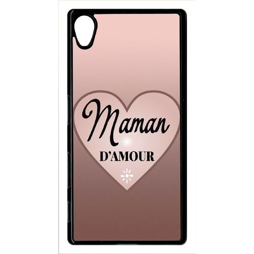 Coque Xperia Z5 - Maman D Amour Dgrad De Rose - Noir