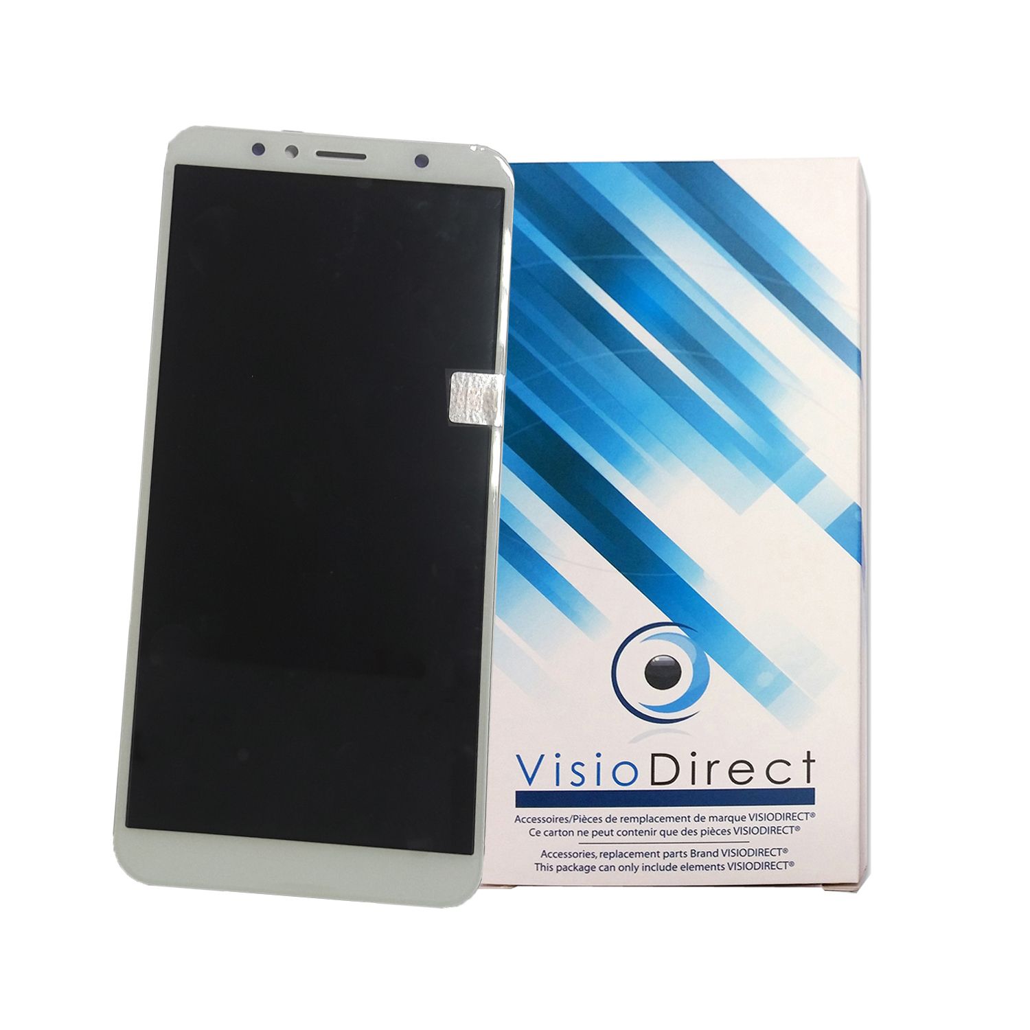 Visiodirect® Ecran Pour Honor 7a 5.7" Blanc Téléphone Portable Vitre Tactile + Lcd