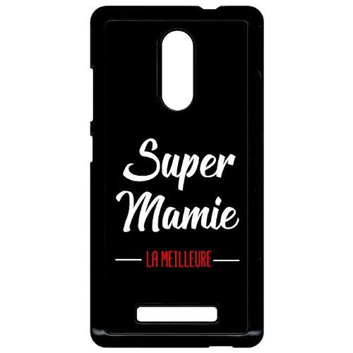 Coque Xiaomi Redmi Note 3 - Super Mamie La Meilleure Fond Noir - Noir
