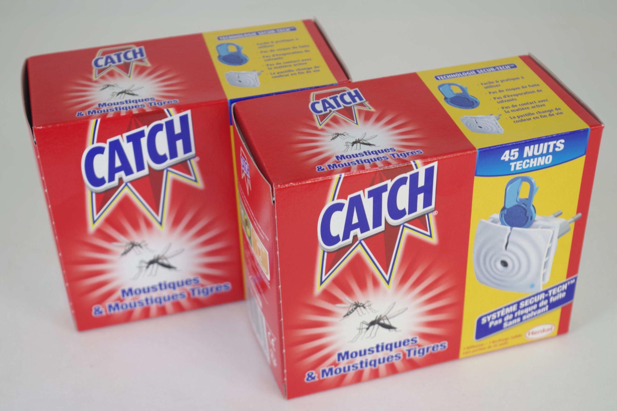 CATCH Techno Prise anti-moustique diffuseur électrique + 1 recharge 45  nuits EXP 03/2018