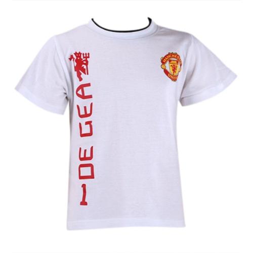 T- Shirt Manches Courtes Manchester United Rouge Et Blanc - 8 Ans - Blanc