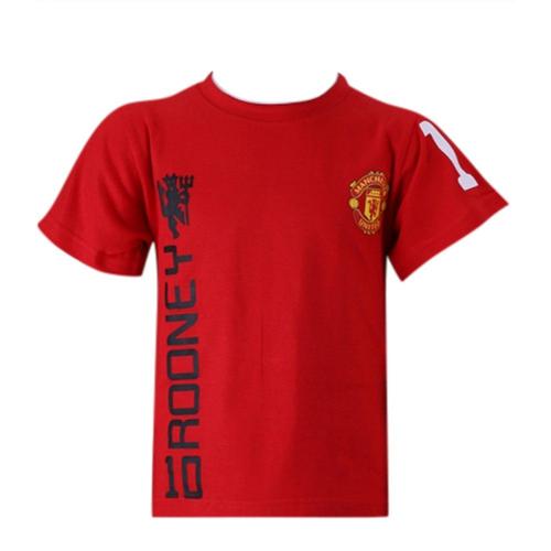 T- Shirt Manches Courtes Manchester United Rouge Et Blanc - 9 Ans - Rouge