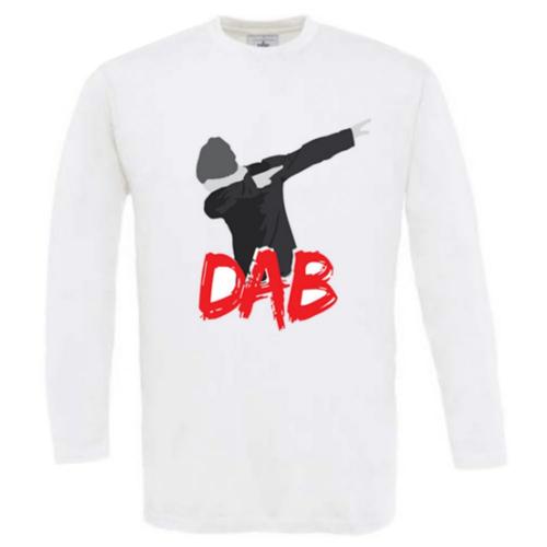 Tee Shirt Manches Longues Dab Enfant Blanc