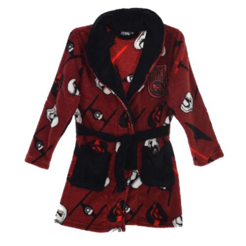 Peignoir Robe De Chambre Star Wars Rouge Taille 4 A 10 Ans Rakuten - peignoir enfant brawl star