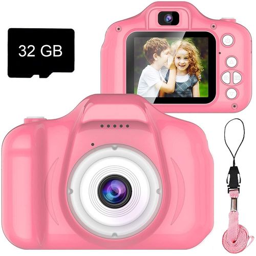 Carte SD 32 Go pour appareil photo pour enfants - rose - Carte mémoire 32 Go