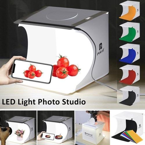 Mini panneaux LED pliables, boîte à photos, éclairage vidéo, Cube de toile de fond pour Studio, 24x23x22cm (fonds ut)