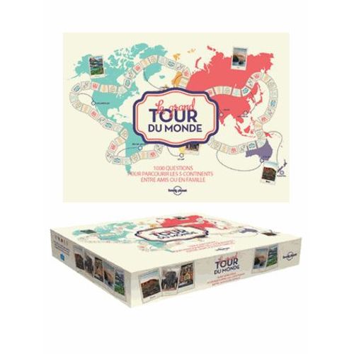 Le Grand Tour Du Monde Lonely Planet - 1000 Questions Pour Parcourir Les 5 Conteinents Entre Amis Ou En Famille