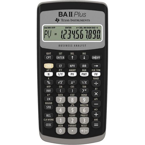 Calculatrice financière Texas Instruments BA II Plus - Noir -
