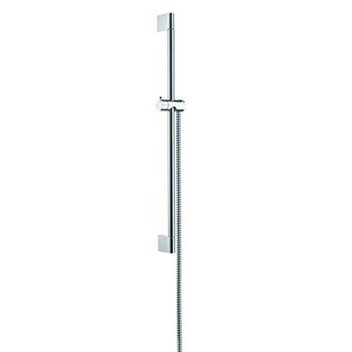 Hansgrohe-Barre de douche UNICA C 65cm D22mm avec support pour flexible Metaflex 1,60m à embout conique, chromé Réf 27615000