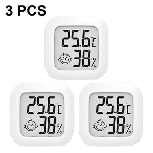 Paquet de 3 hygromètres et thermomètres d'intérieur numériques -