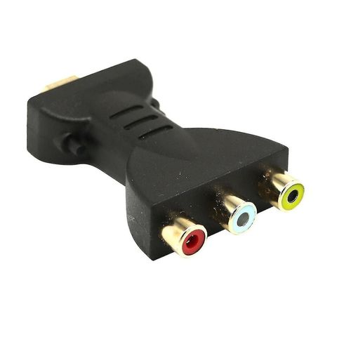 Adaptateurs audio vidéo HDMI vers 3 RVB RCA plaqués or Convertisseurs de composants AV -