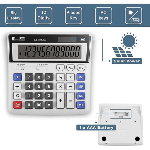 Bureau à fonctions standard et calculatrice financière de base par Sola -