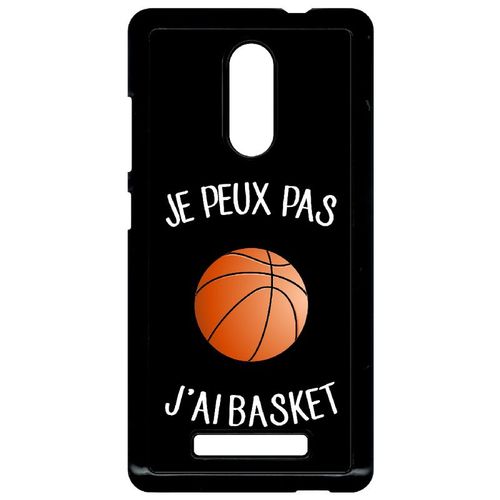 Coque Xiaomi Redmi Note 3 - Je Peux Pas J Ai Basket Fond Noir - Noir