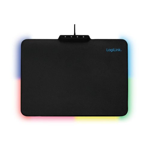 Tapis de souris de gaming LogiLink ID0155 éclairé noir