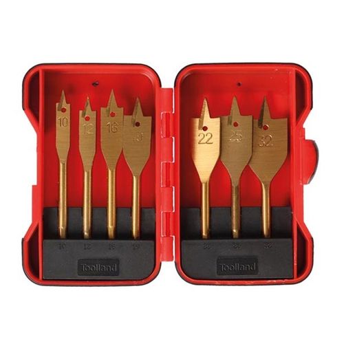 Jeu De Mèches Plates À Bois - Revêtement À Bois - 7 Pcs