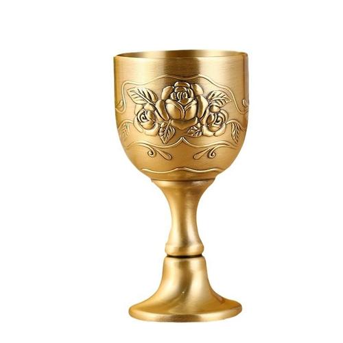 Calice Gobelet Or Coupe de Communion Verre à Vin en Laiton Offrande pour église Saint Graal Coupe L'utiliser pour une Décoration d'Autel Robustesse