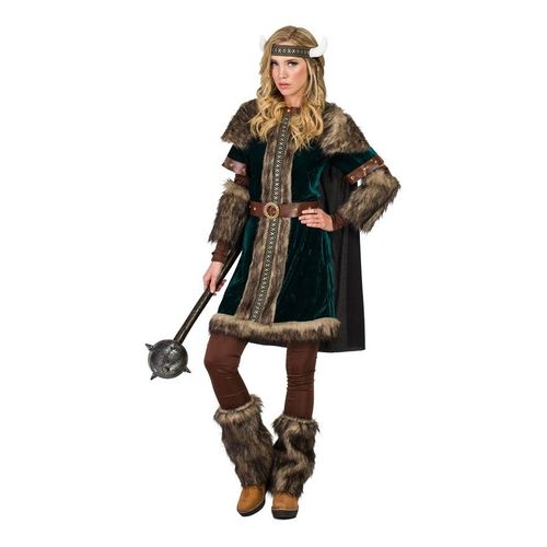 Déguisement De Vikingue Verte Pour Femme