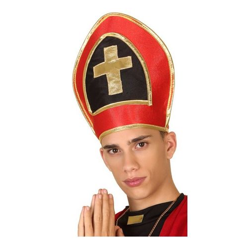 Chapeau De Cardenal Avec Croix (Taille Unique Homme)