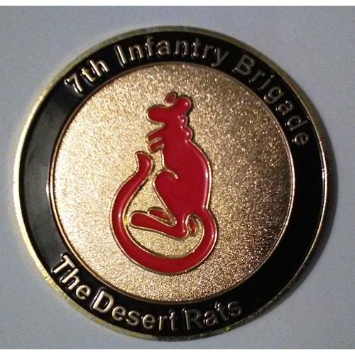 Coin Du 7th Infantry Brigade Uk Les Rats Du Déserts Anglais