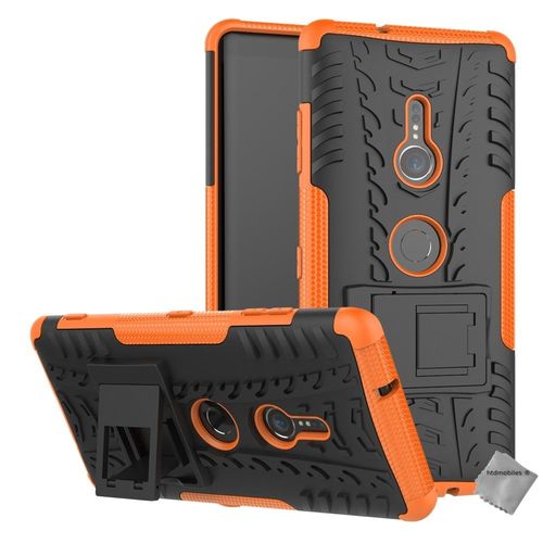Housse Etui Coque Rigide Anti Choc Pour Sony Xperia Xz3 + Film Ecran - Orange