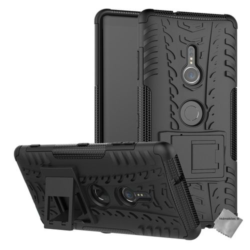 Housse Etui Coque Rigide Anti Choc Pour Sony Xperia Xz3 + Verre Trempe - Noir