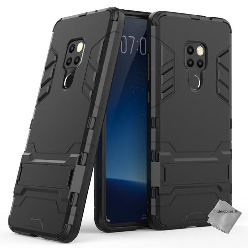 Housse Etui Coque Rigide Anti Choc Pour Huawei Mate 20 + Film Ecran - Noir