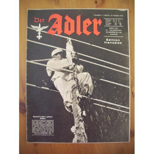 Ww2 / Revue Forces Aeriennes Allemandes / Luftwaffe / Der Adler / Original 1943