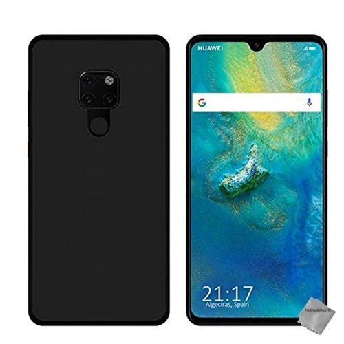 Housse Etui Coque Pochette Silicone Gel Fine Pour Huawei Mate 20 + Film Ecran - Noir