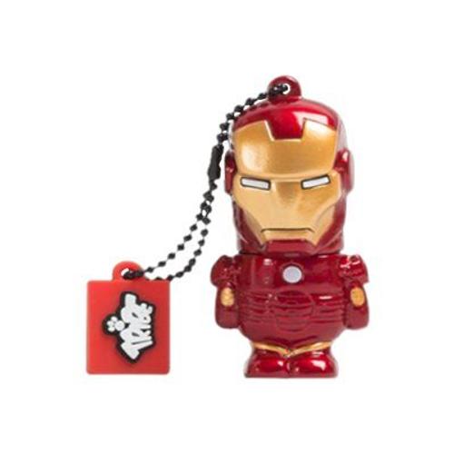 Cle USB 2.0 Silver Sanz IRONMAN 16Go Or Rouge