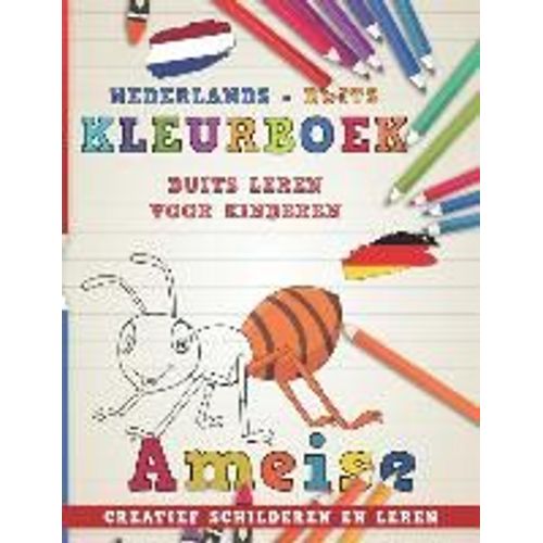 Kleurboek Nederlands - Duits I Duits Leren Voor Kinderen I Creatief Schilderen En Leren