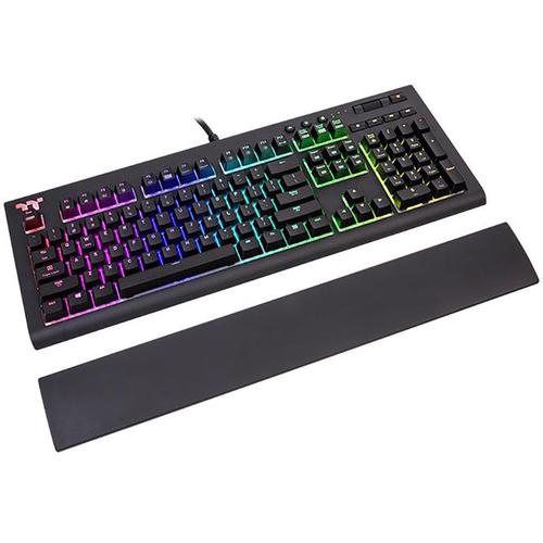 TT Premium X1 RGB - Clavier - rétro-éclairé - USB - Français - commutateur : interrupteurs CHERRY MX Silver - noir