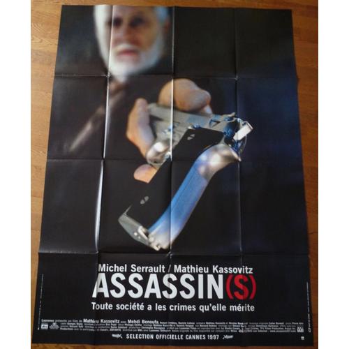 Assassins De Mathieu Kassovitz Avec Michel Serrault, Mathieu Kassovitz... - Affiche Originale De Cinéma Format 120 Cm X 160 Cm