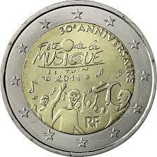 Piece Deux Euros 30 Eme Anniversaire De La Fete De La Musique 11 Rakuten