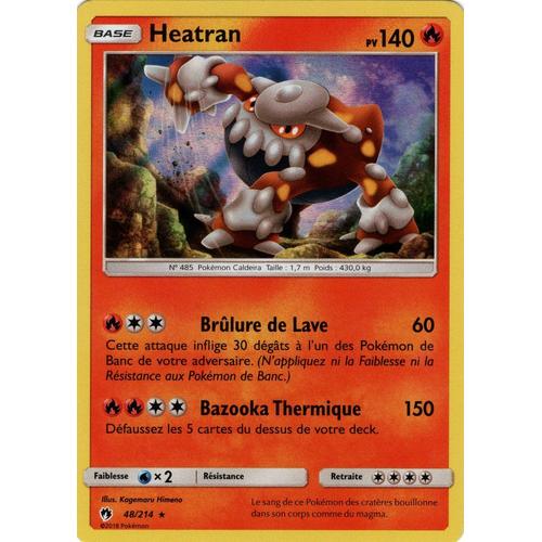 Carte Francaise Heatran Holo 48/214 Tonnerre Perdu Pokemon