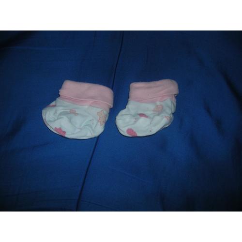 Chaussons Bébé Fille Taille Unique.