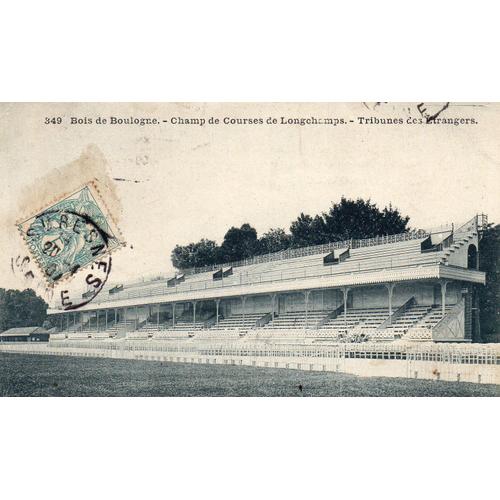 Carte Postale Ancienne - 1907 - N°349 - Bois De Boulogne - Champ De Courses De Lonchamps - Tribune Des Etrangers- Editions Marmuse