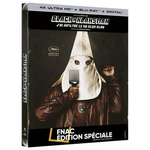 Blackkklansman : J'ai Infiltré Le Ku Klux Klan Steelbook Edition Fnac Blu-Ray + Blu-Ray 4k Ultra Hd
