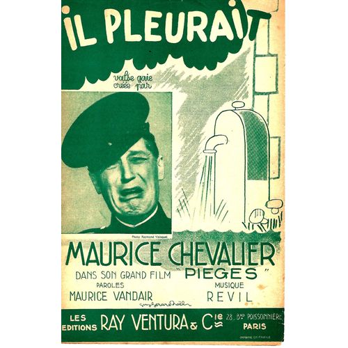Il Pleurait. Maurice Chevalier. A 37
