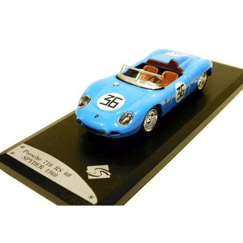 Porsche 718 Rs 60 Spyder #36 1960 Solido 1/43 Bleu Blue Blau Spider-Solido